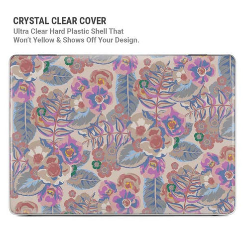 Warm Taupe Floral MacBook Pro 14in (2021-24) Case plus Skin